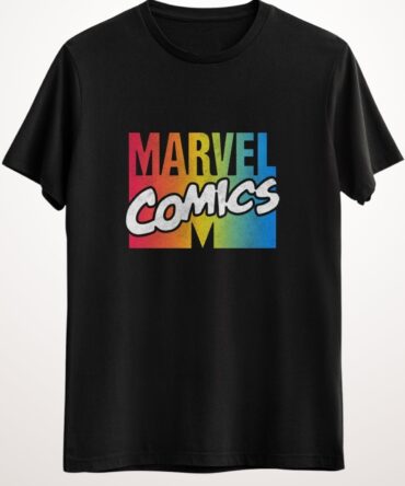 Erkek Siyah Marvel Comics Rainbow Spectrum Ds2788