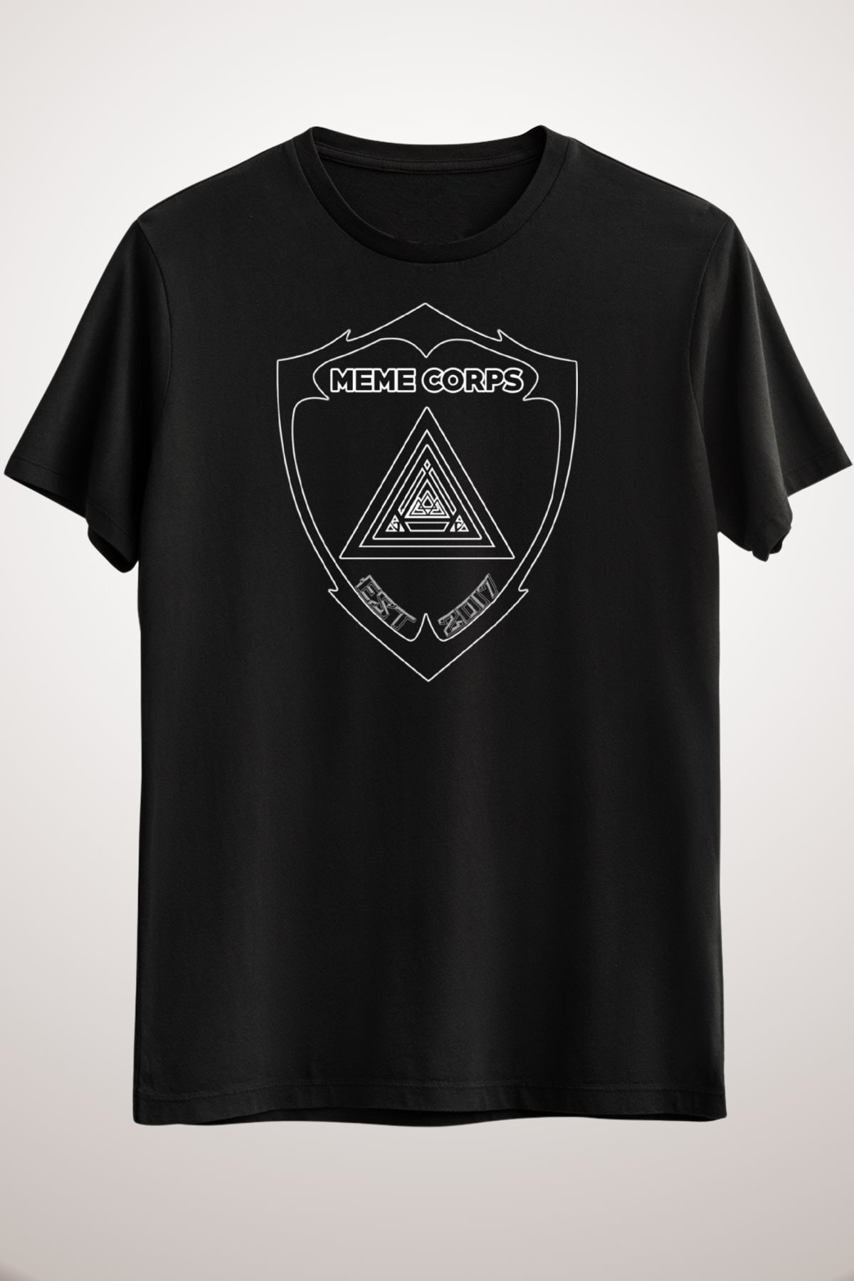 Erkek Siyah Maskan - Meme Corps Tee