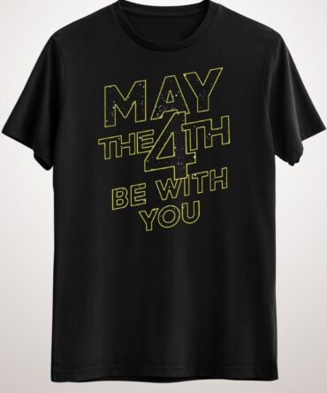 Erkek Siyah May The 4th Galactic Font