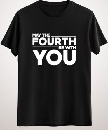 Erkek Siyah May The Fourth Block Text