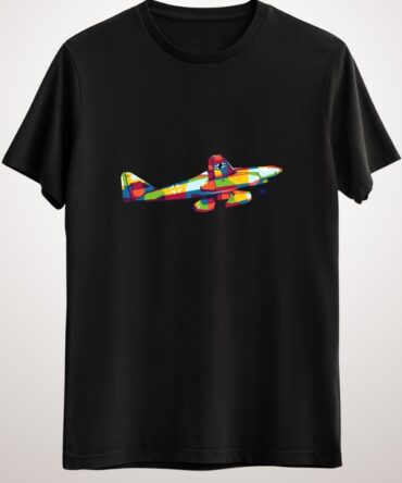 Erkek Siyah Me 262 Aircraft