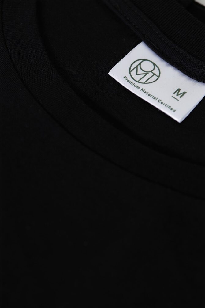 Unisex Siyah Monero Full Logo Classic T-shirt